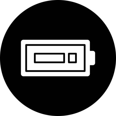 Pil simgesinin vektör illüstrasyonu