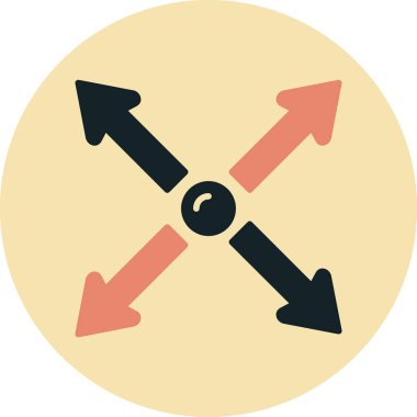 Oklar. Web simgesi basit illüstrasyon