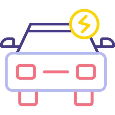 - Araba. Web simgesi basit illüstrasyon