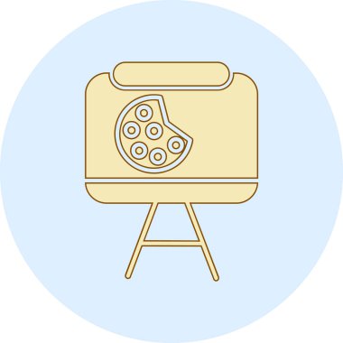 Vektör illüstrasyonu, simge ögesi arkaplanı