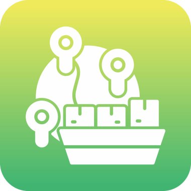 Bir gemi simgesinin vektör çizimi