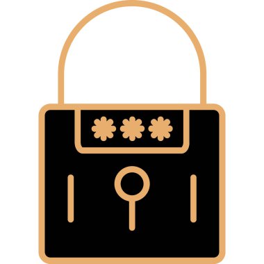 Güvenlik simgesini kilitle. Web için kilit vektör simgelerinin özet çizimi