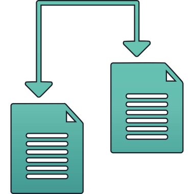 dosya belgesi simgesi, vektör illüstrasyonu