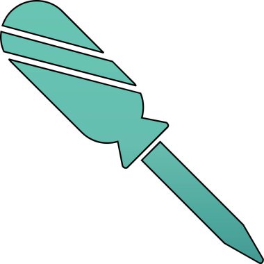 Çizgi film kılıcının vektör çizimi