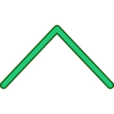 Yeşil kalem simgesinin vektör illüstrasyonu