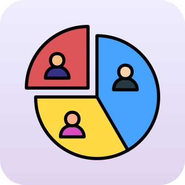 Modern bir iş haritasının vektör çizimi