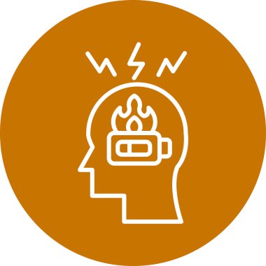 Bir ateş simgesinin vektör illüstrasyonu