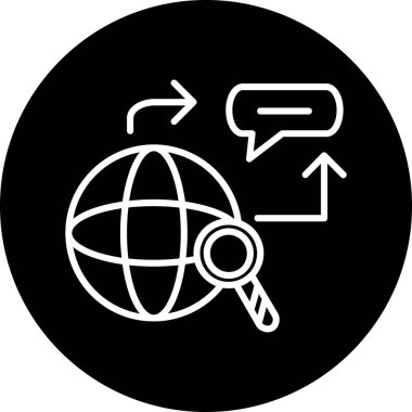 İnternet web simgesi vektör illüstrasyonu