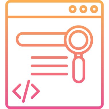 Düz biçimli web tasarım geliştirme simgesi