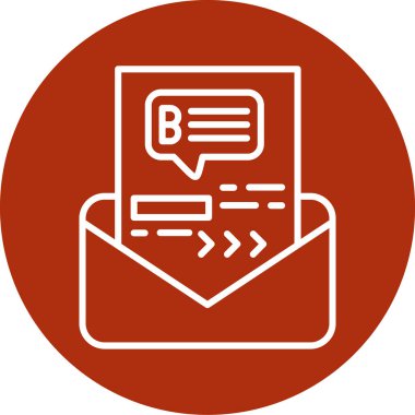 zarf simgesi vektör illüstrasyonu