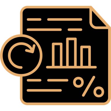 veri analiz çizelgesi simgesi doldurulmuş ana hatlar biçiminde