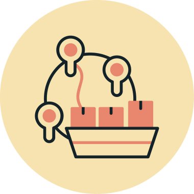 Yemek. simge vektör illüstrasyonu