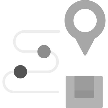 outline biçiminde konum pin navigasyon simgesi