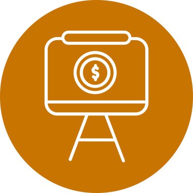 Dolar işareti. düz tasarım biçim vektör çizimi.