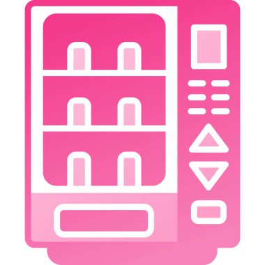 Buzdolabı. Web simgesi basit illüstrasyon