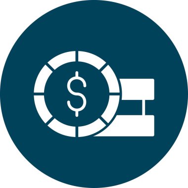 Dolar sembolü vektör simgesi olan dolar işareti kolayca değiştirilebilir ya da düzenlenebilir