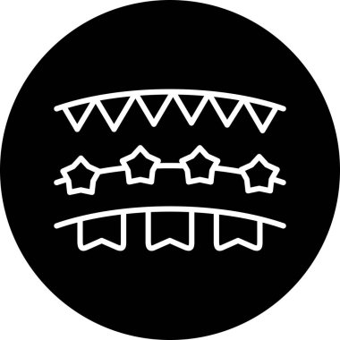 Bir yıldız simgesinin vektör illüstrasyonu