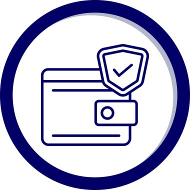 Kredi Kartı. Web simgesi basit illüstrasyon