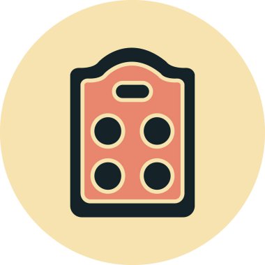 Casino çip vektör simgesi