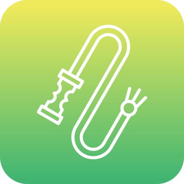 güzel bahçe vektör çizgisi simgesi