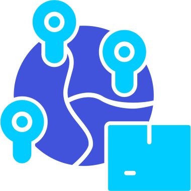 Bilgisayar. Basit ağ simgesi