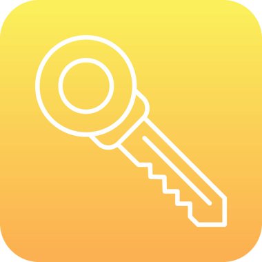 Anahtar simgesi vektör illüstrasyonu