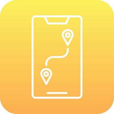 harita konumu ikon vektör illüstrasyonu