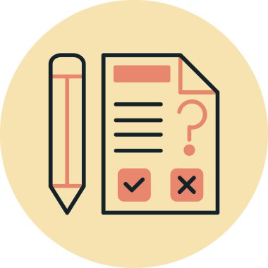 Kontrol listesi. Web simgesi basit illüstrasyon