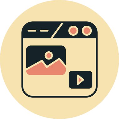 seo modern simgesinin vektör illüstrasyonu