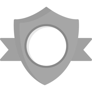 Rozet düz vektör simgesi