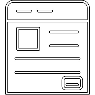 Web tasarım simgesi, vektör illüstrasyonu