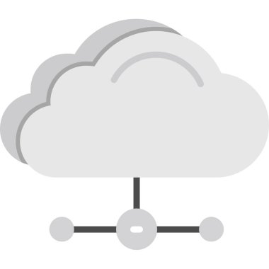 bulut hesaplama vektörü simgesi