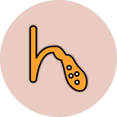 Çizgi film simgesinin vektör çizimi