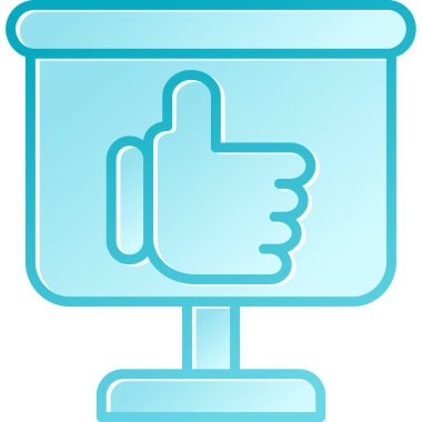 Gibi. Web simgesi basit illüstrasyon