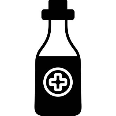 Bir şişenin vektör illüstrasyonu