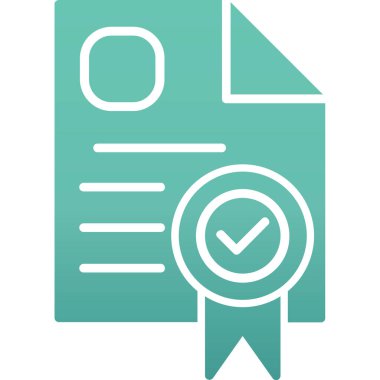 belge simgesi vektör illüstrasyonu