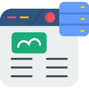 Web tasarım vektör simgesi