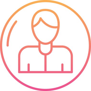 Avatar Adam vektör simgesi