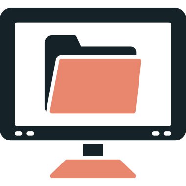 Tabletli bilgisayar ekranı, vektör simgesi tasarımı