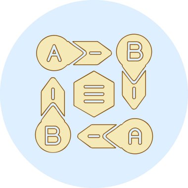 Altıgenin vektör simgelerinin kümesi