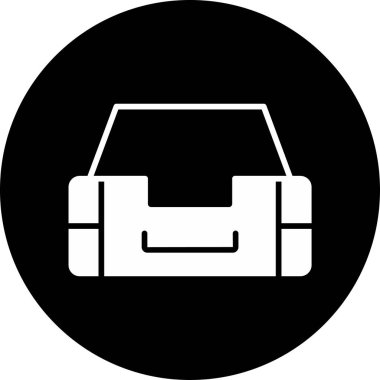 araba simgesi vektör illüstrasyonu