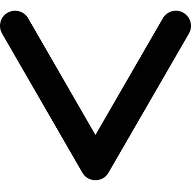 v düz vektör simgesi