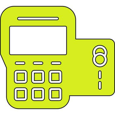 Hesap makinesi simgesinin vektör illüstrasyonu