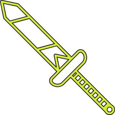 Çizgi film hançerinin vektör çizimi