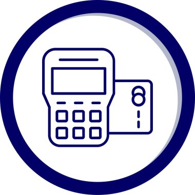 Kredi Kartı. Web simgesi basit illüstrasyon