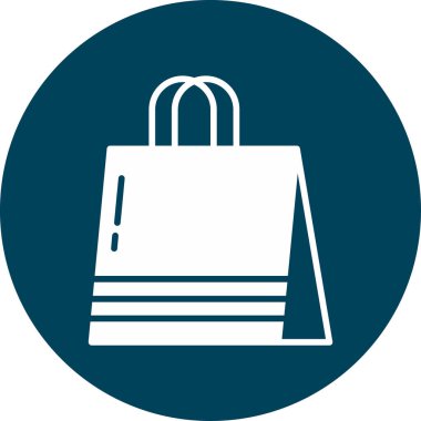 Alışveriş poşeti simgesi, vektör illüstrasyonu