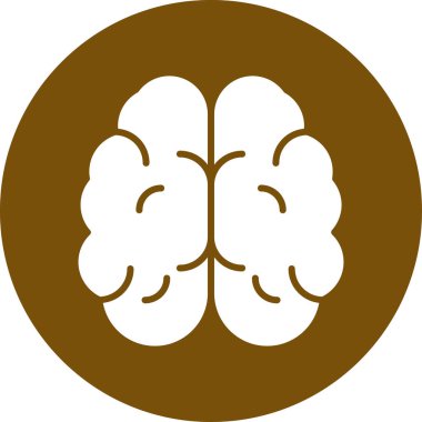 beyin ikonu vektör illüstrasyonu