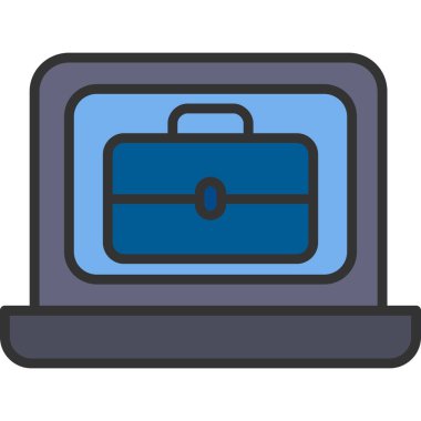 Evrak çantası ikonu. Tasarım. vektör simgesi