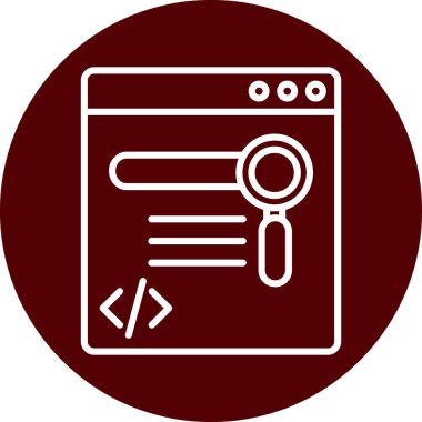 Web geliştirme simgesi, basit tasarım