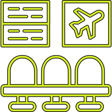 uçuş simgesi, vektör illüstrasyonu